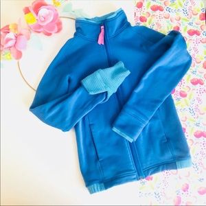 Ivivva Kids Lululemon Blue and pink zipper jacket